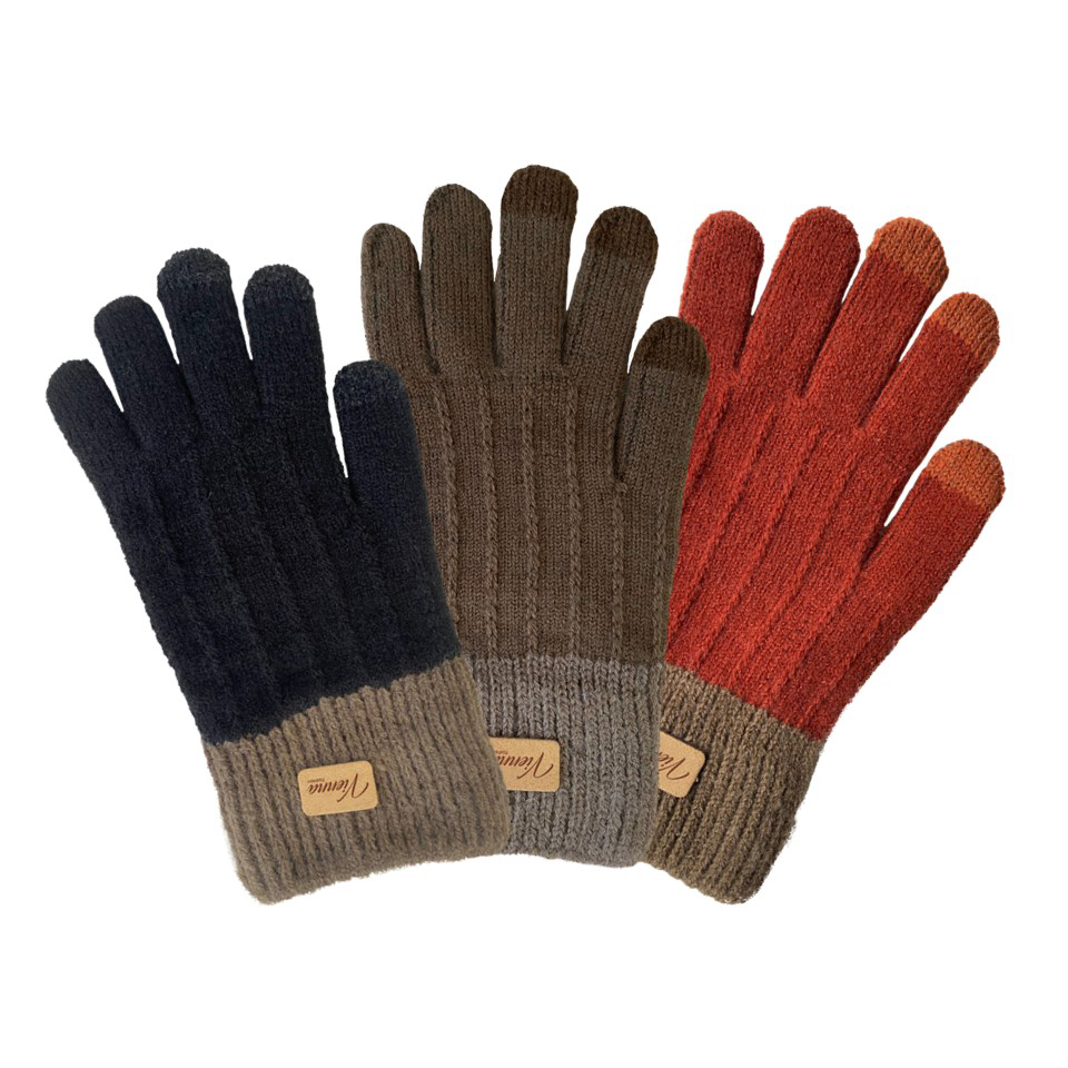 Image Adult Knitted Gloves - 3 asst. Colors