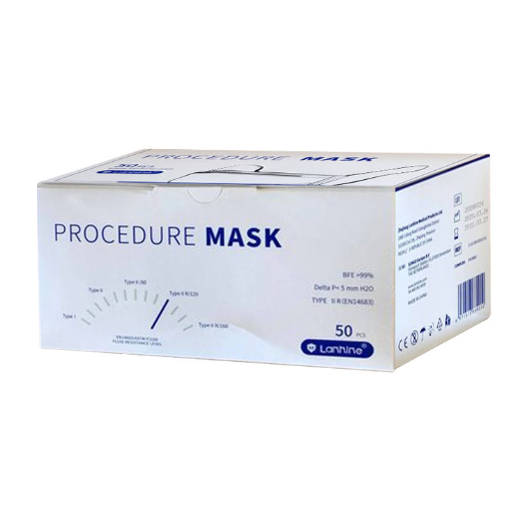 Image Medical Procedure Mask - ASTM F2100 - Level 2 - BLACK (Box of 50)