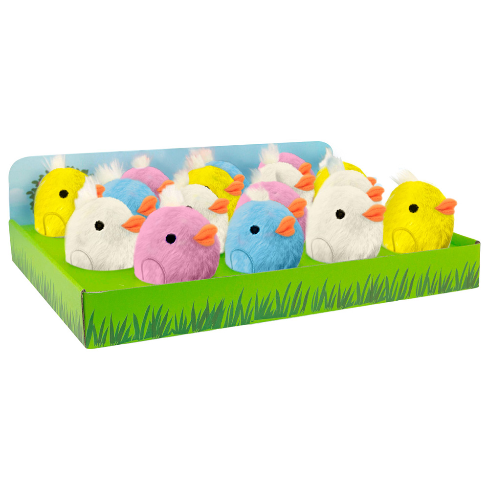 Image Baby Chick Plush Toys, 4 Colors - 12-PC Counter Display