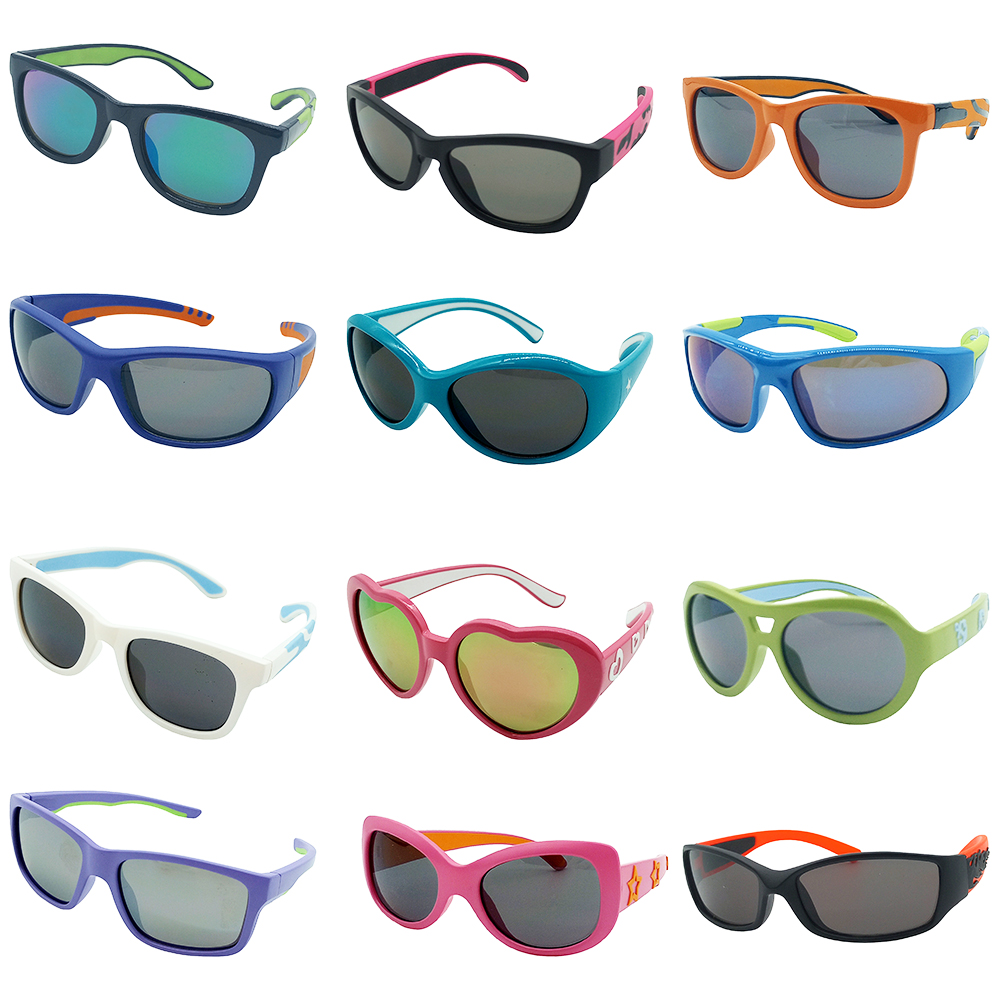 Image Flexible Kids Sunglasses - 12 pc Assortment