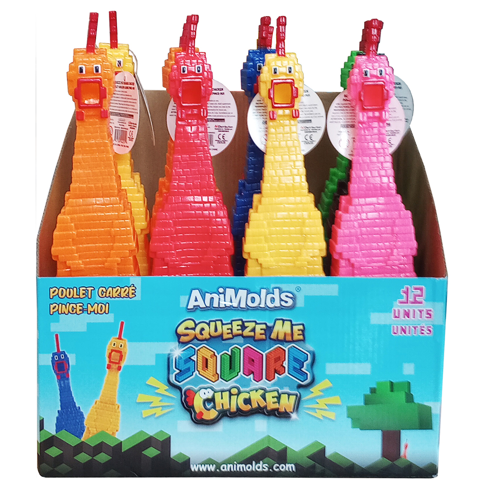Image Animolds Squeeze me Chicken - Square, assorted colors