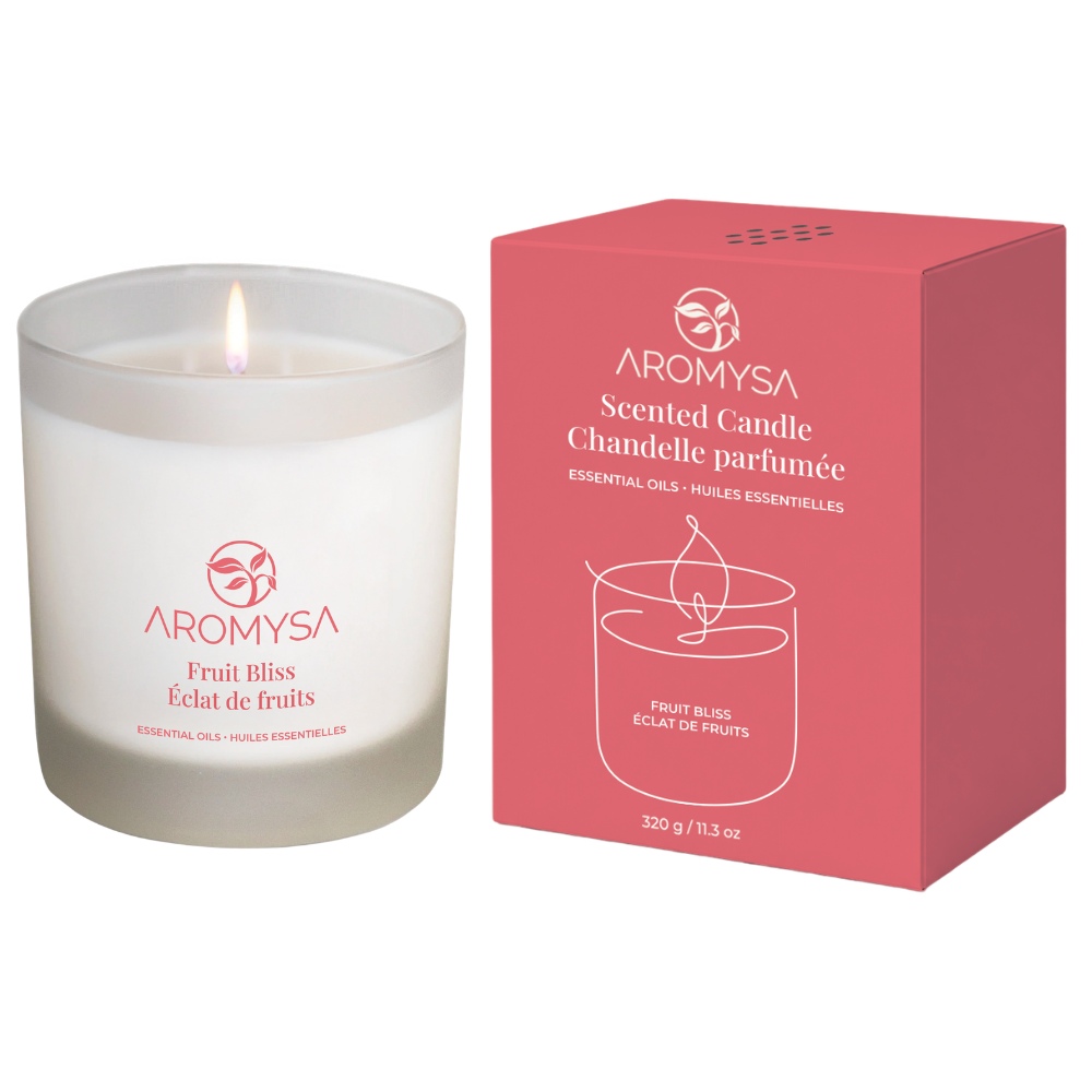 Image Aromysa - Scented Candle - Fruit Bliss (320 g / 11,3 oz)