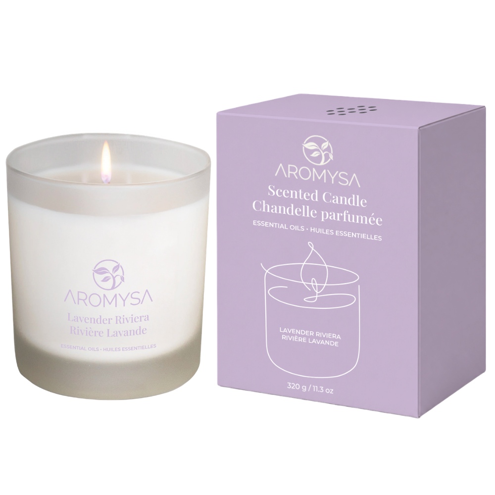 Image Aromysa - Scented Candle - Lavender Riviera (320 g / 11,3 oz)