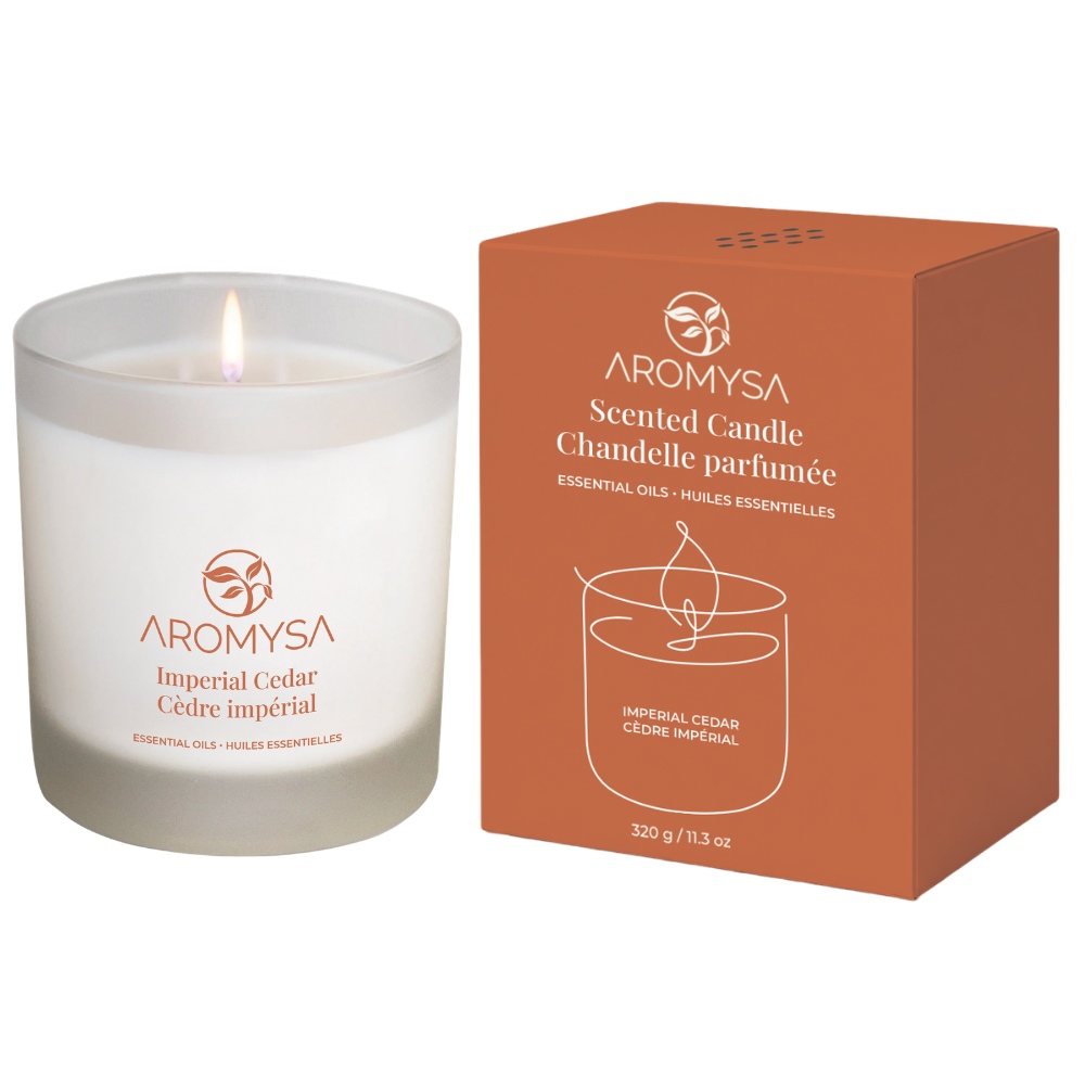 Image Aromysa - Scented Candle - Imperial Cedar (320 g / 11,3 oz)