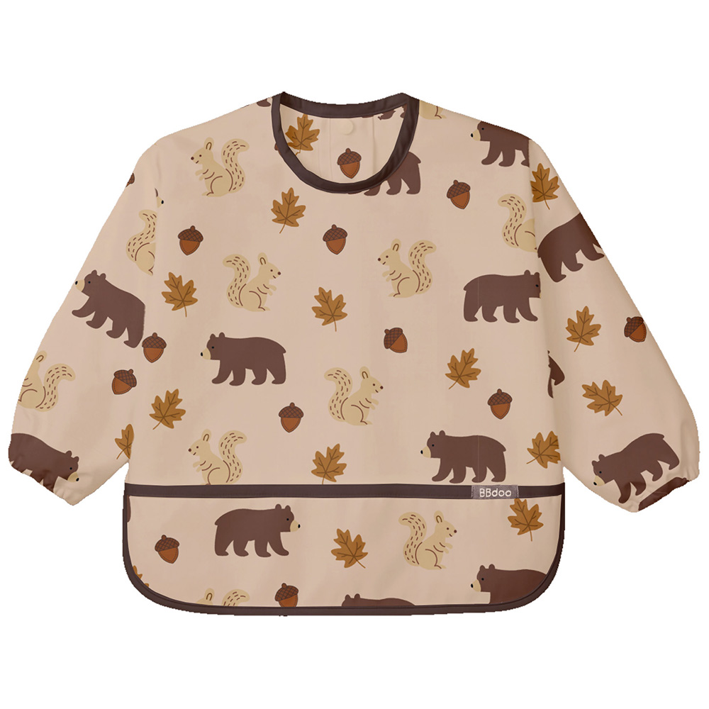 Image Bavette à manches longues - Animaux de la forêt