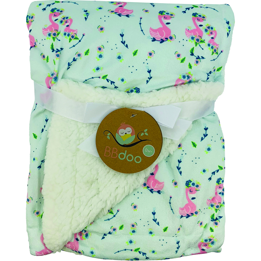 Image Baby Blanket - Flamingo Designs