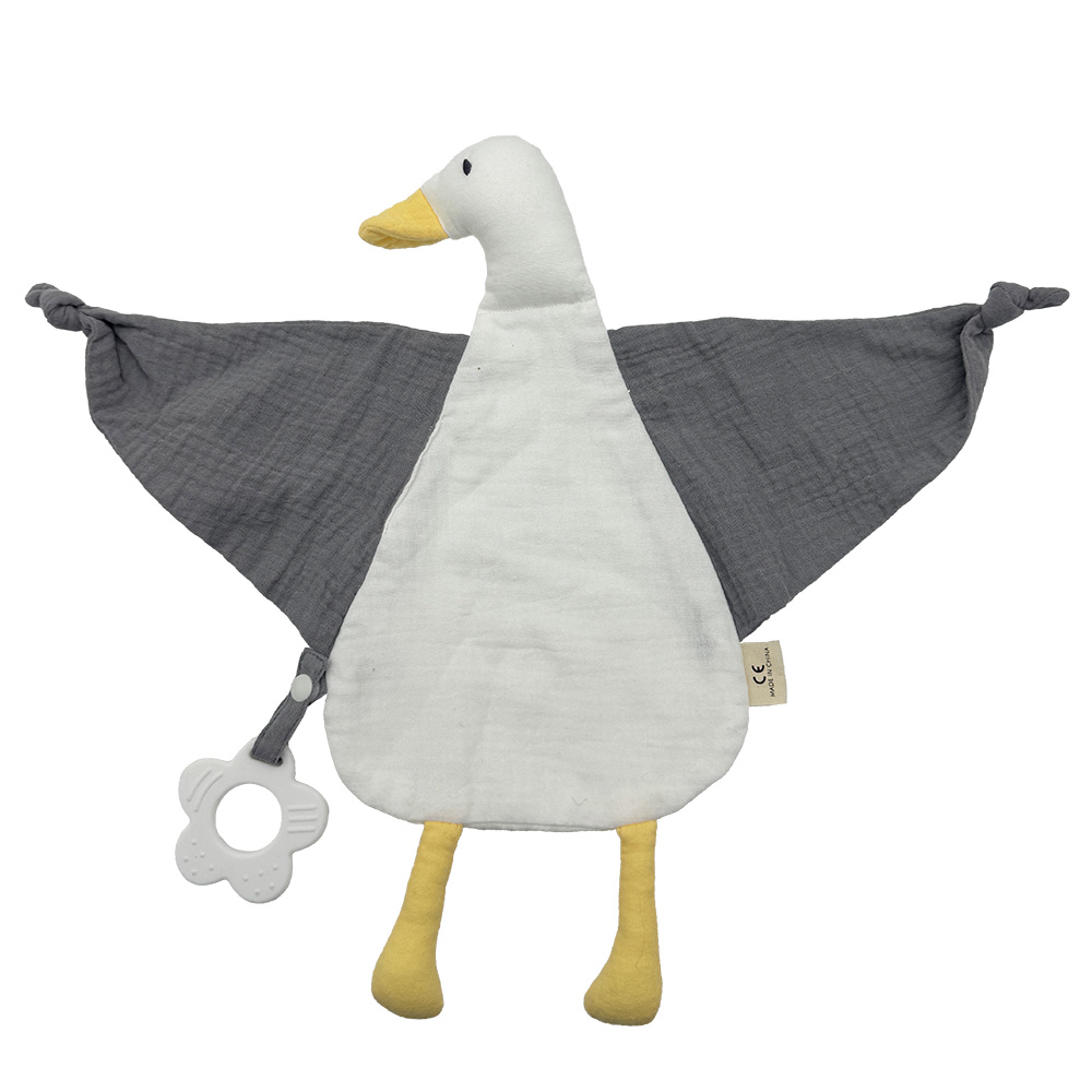 Image Baby Comforter with Silicone Teether - Seagull