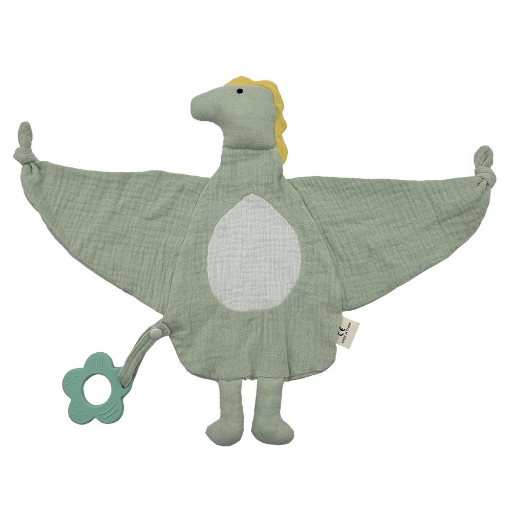 Image Baby Conforter with Silicone Teether - Dino