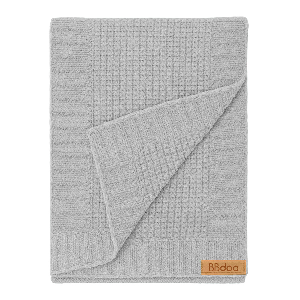 Image Baby Knitted Blanket - Grey - 75 x 90 cm