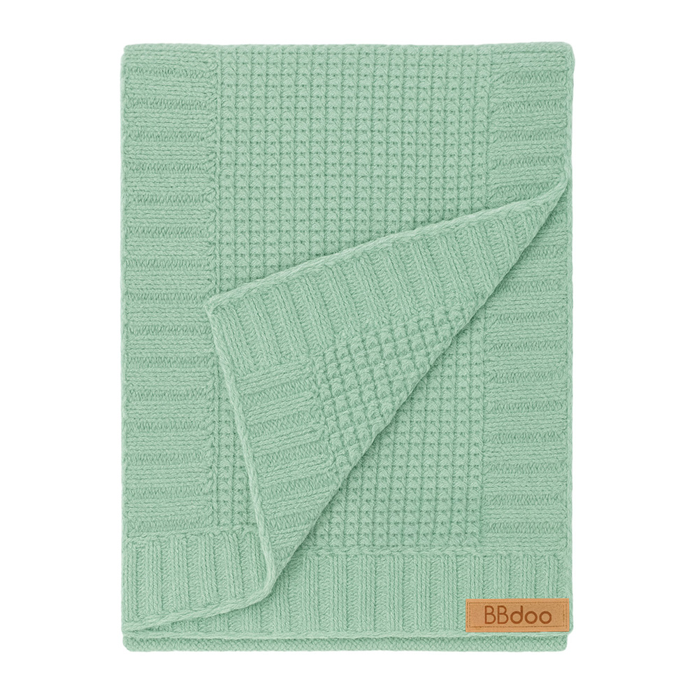 Image Baby Knitted Blanket - Green - 75 x 90 cm