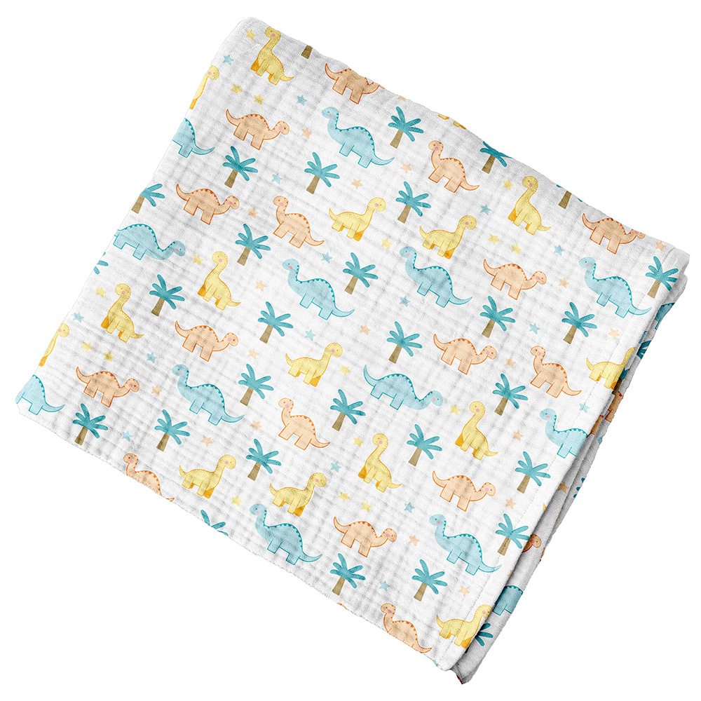 Image Muslin Blanket - Dino / 90 cm x 110 cm