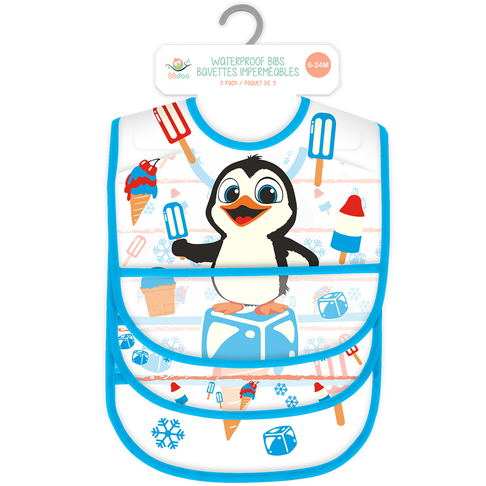Image Waterproof Bibs - Penguins Series