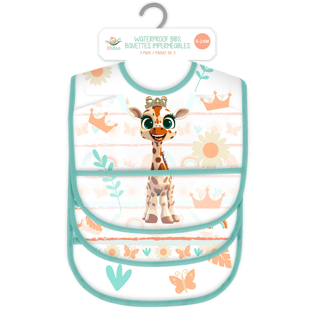 Image Waterproof Bibs - Giraffe Series