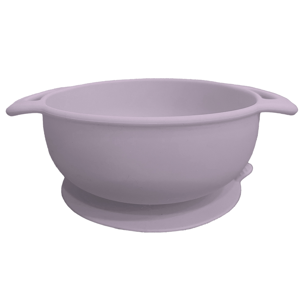 Image Silicone Bowl  with Suction Cup - Purple