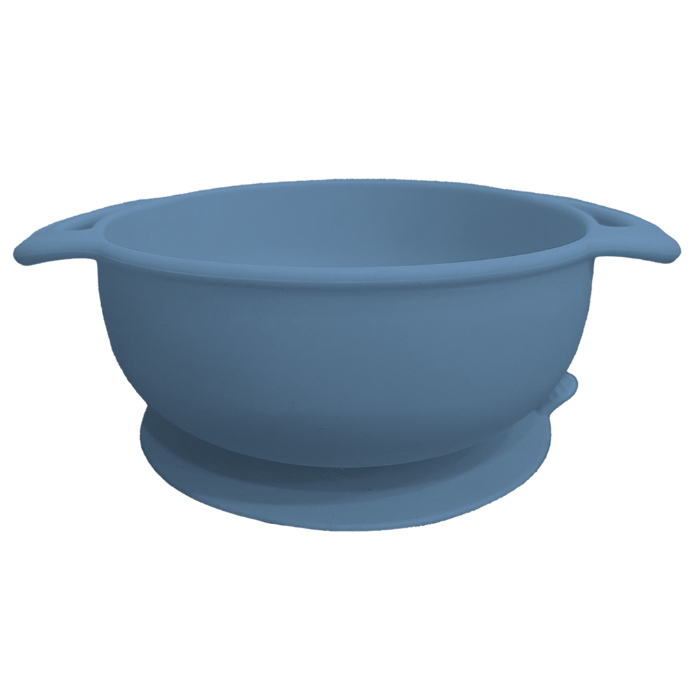 Image Silicone Bowl with Suction Cup - Blue