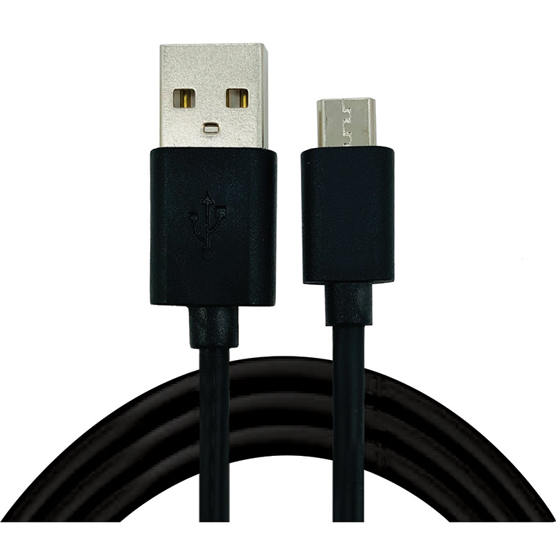 Image USB-A to Micro USB Cable, 3m, 3 Assorted Colors: White, Black, Gun Metal