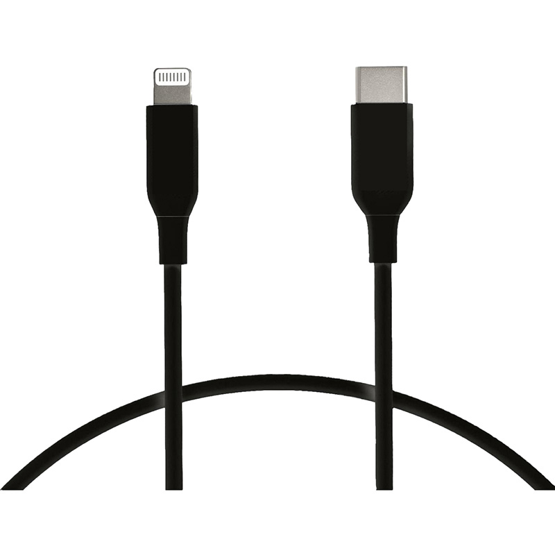Image Type C to Lightning Cable, 1m, 3 Assorted Colors: White, Black and Gun Metal