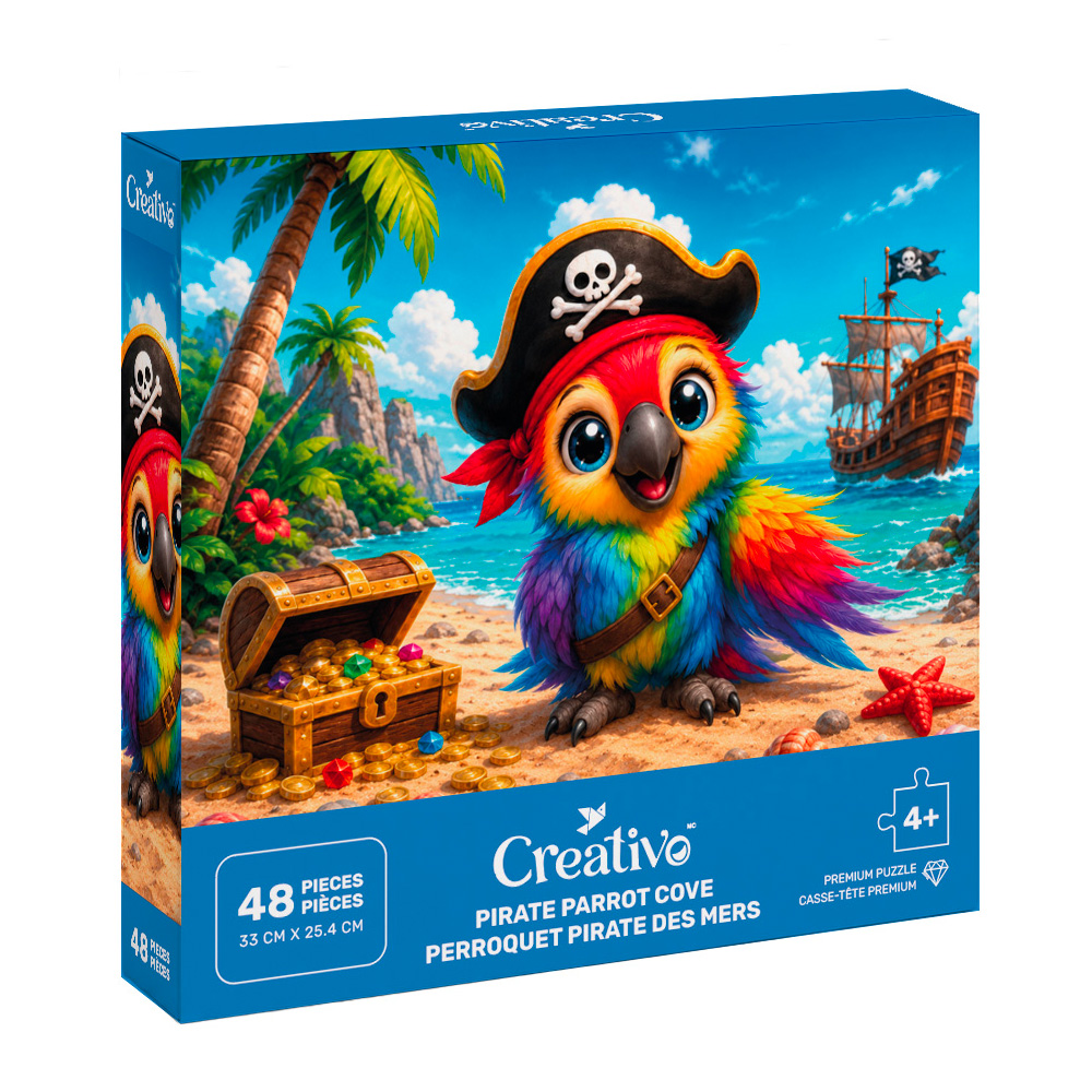 Image Creativo - Casse-tête 48  mcx - Perroquet pirate des mers