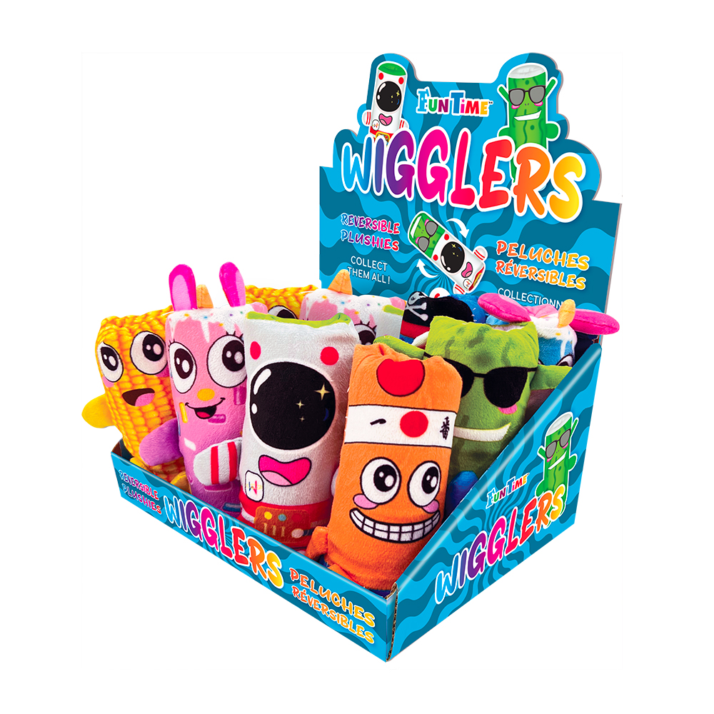 Image WIGGLERS Reversible Plush Toys, 4 assorted styles