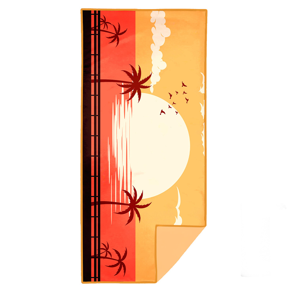 Image DUNES - Quick-Dry Beach Towel with storage bag - Sunset