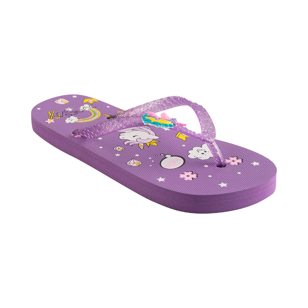 Image Dunes Beach Flip flops Junior Unicorn PURPLE