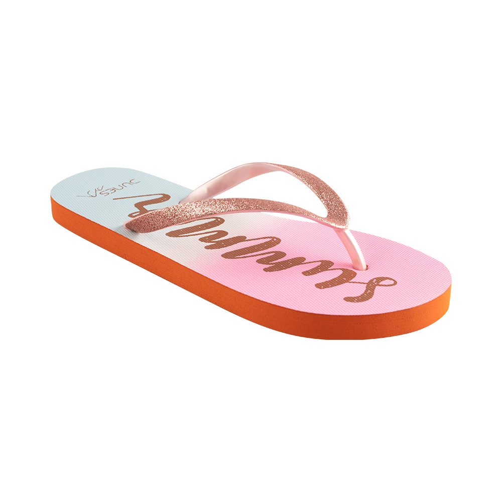 Image Dunes Beach flip flop Women gradient PINK/BLUE