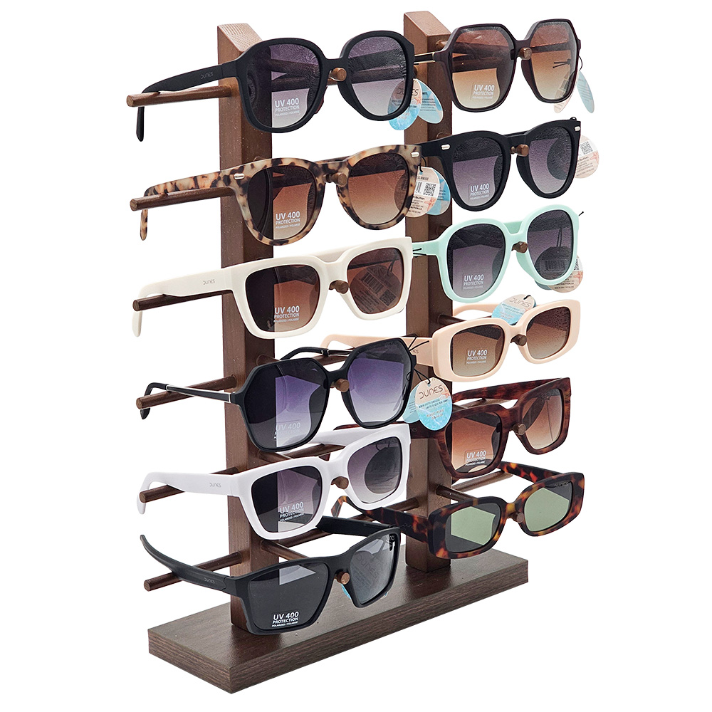 Image Présentoir de comptoir pour lunettes de soleil Dunes – Capacité de 12 pièces