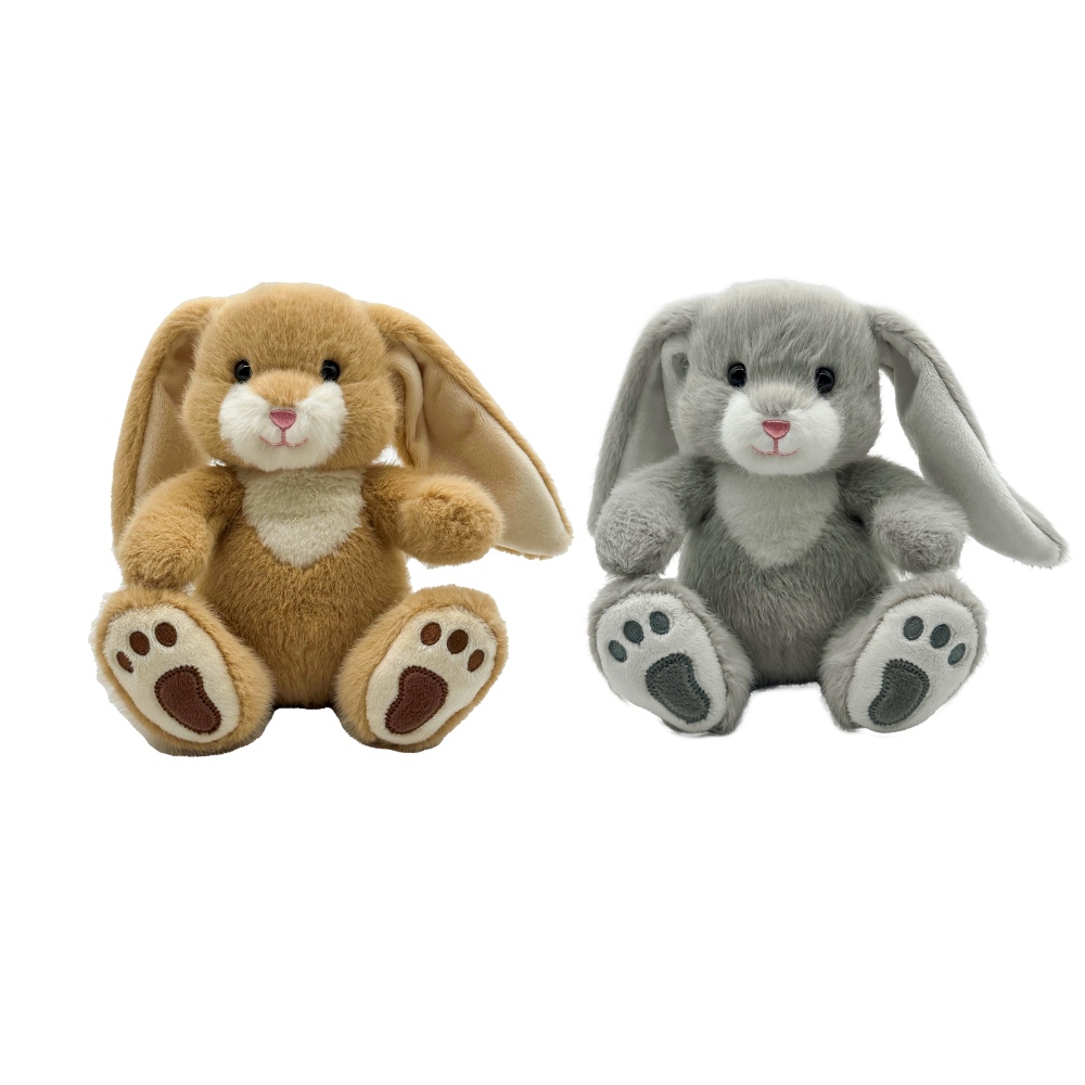 Image Rabbit Plush Toys 18cm - 2 colors, pack of 6