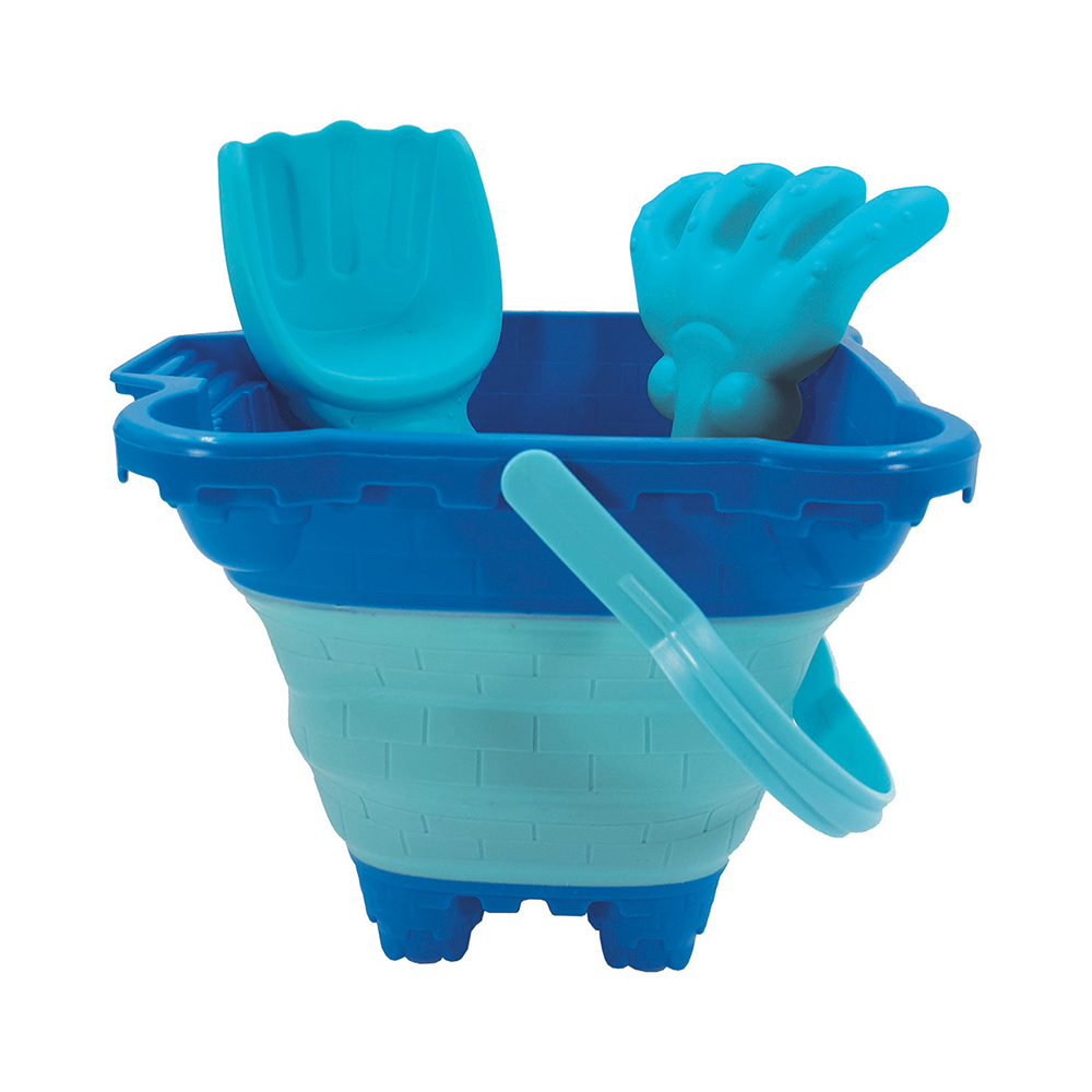 Image Collapsible Sand Bucket Set - Blue