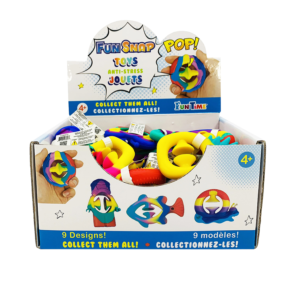 Image FunSnap Fidget Toys, 9 designs - 36 pc Display