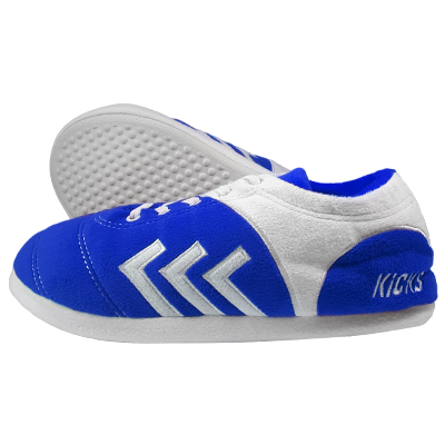 Image Pantoufle kicks, enfant, bleu, grand/extra-grand