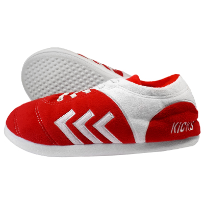 Image Pantoufle Kicks, enfant, rouge, grand/extra-grand