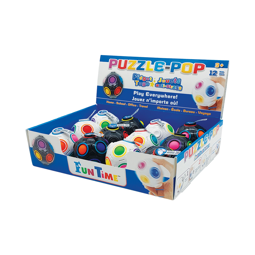 Image Puzzle-Pop Fidget Toys, 2 colors - 12 pc Display