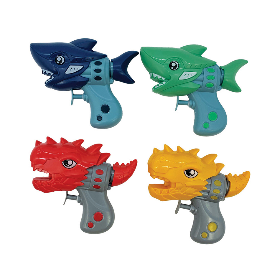 Image Minis pistolets à eau requins & dragons, 4 modèles assortis