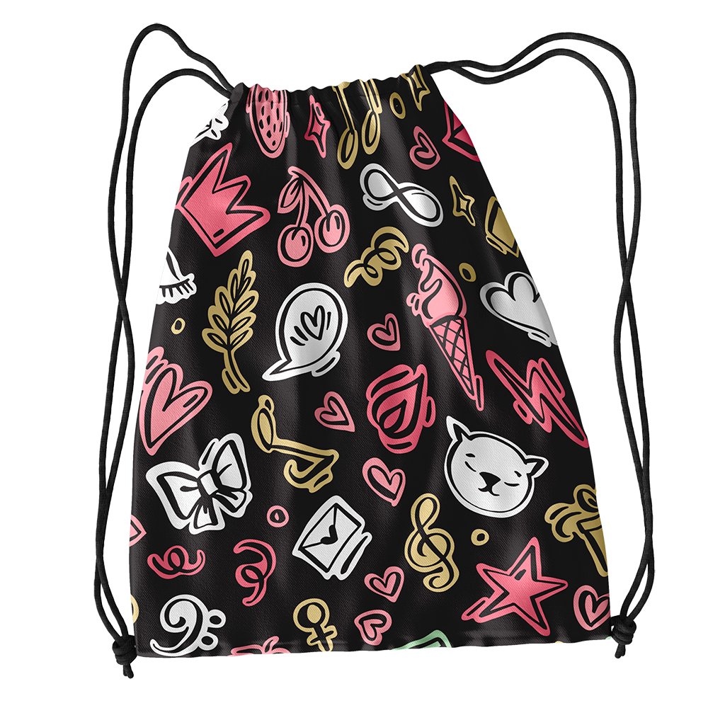 Image Drawstring Bags for Kids- Fun Design