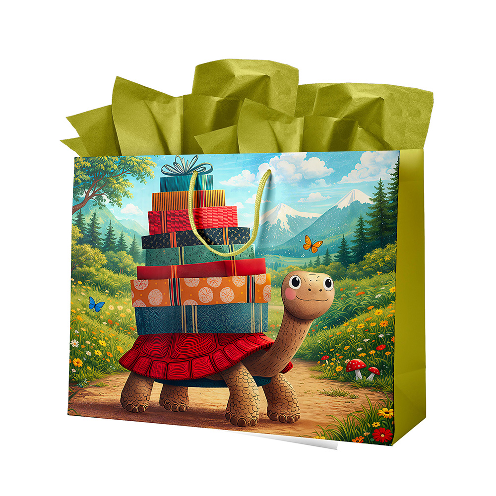 Image Sac cadeau pour enfant - Horizontal - Tortue