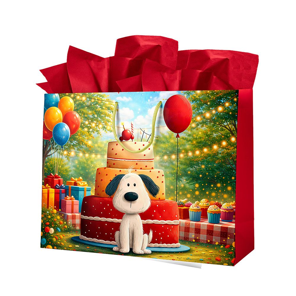 Image Sac cadeau pour enfant - Horizontal - Chien