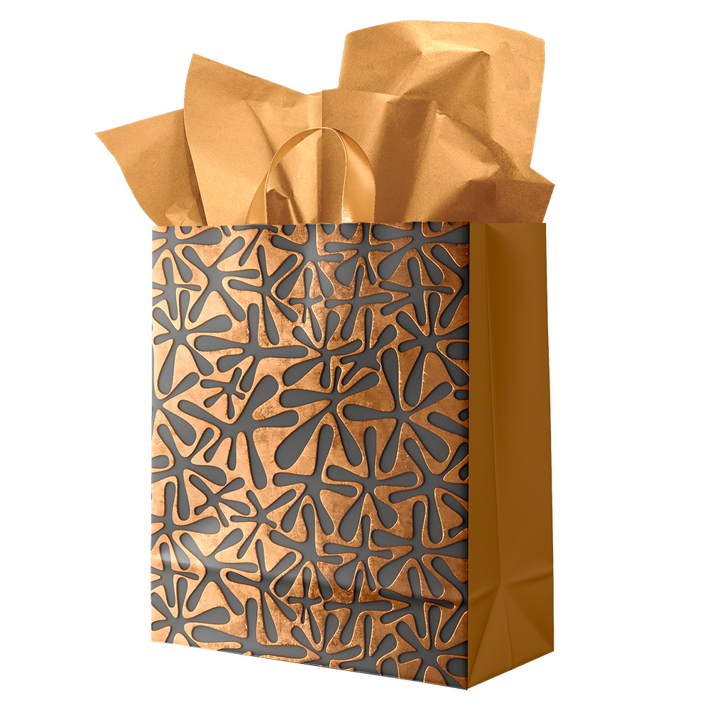 Image Sac cadeau – Petit – Motif doré