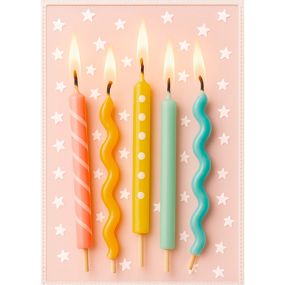 Image Carte de souhaits - Chandelles