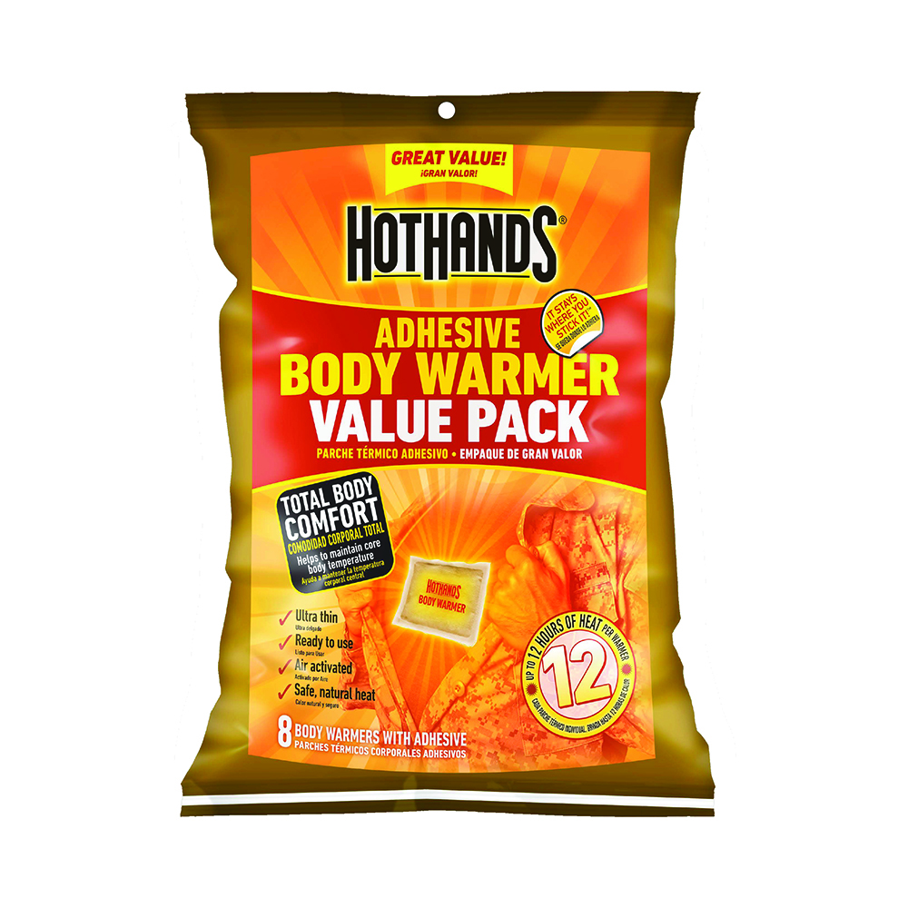 Image HotHands Body Warmers/Value Pack of 8 - Counter Display of 8 packs, English only