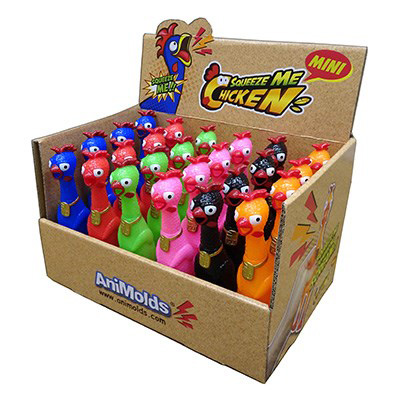 Image Animolds squeeze me mini chicken, assorted colors