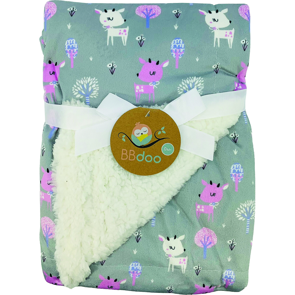 Image Baby Girl Blanket - Deer Designs