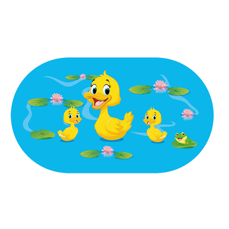 Image Tapis de bain antidérapant pour bébé, en pvc, modèle canard