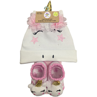 Image Set/2 Hat & Socks Set - Girls - Unicorn