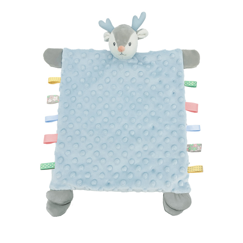 Image Cuddle blanket with sensorial tags - Deer