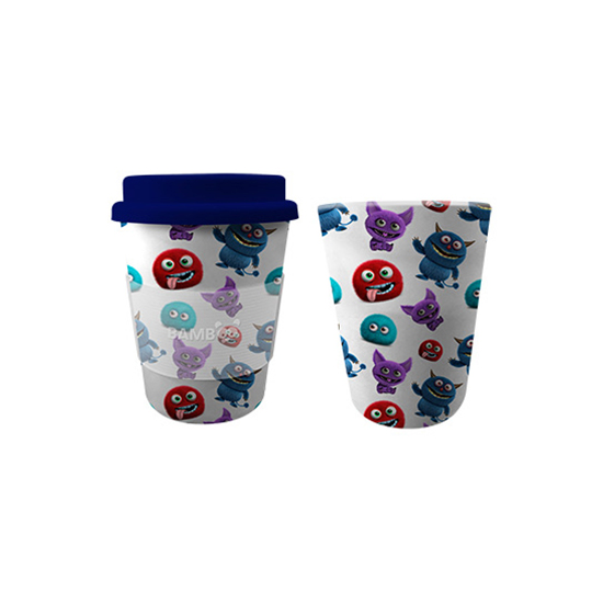 Image Tasse Bambou enfants (9.5 oz) - Monstres