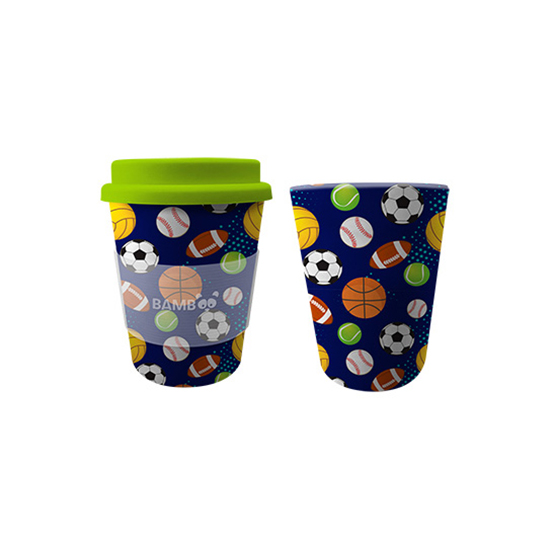 Image Children Bamboo Mug (9.5 oz) - Sports Balls