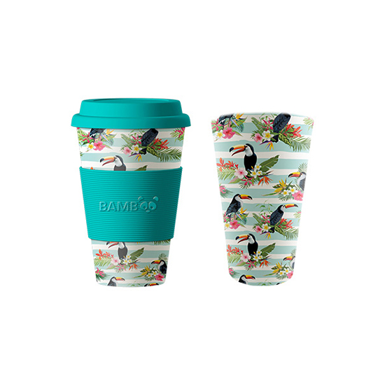 Image Tasse en bambou, Toucans