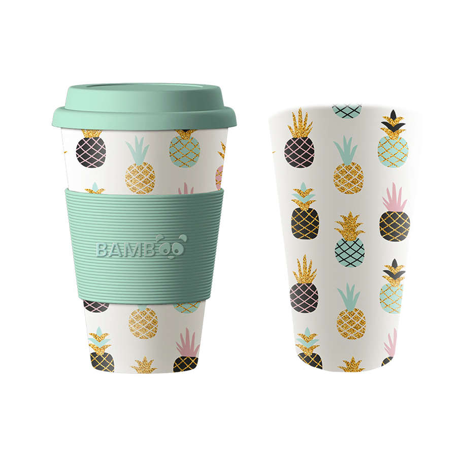 Image Bamboo Mug, Pineapples