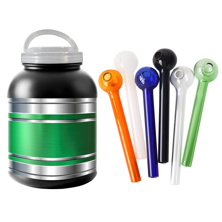 Image Glass Pipes Oil Burner, 6 assorted colors